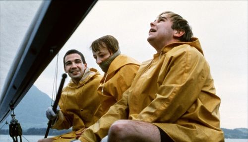 Arno Frisch, Frank Giering, and Susanne Lothar in Funny Games (1997)