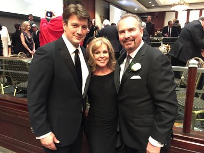 Nathan Fillion with Bill & Kathy Roe