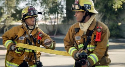 Still of Kimberly Fox and Colin McCalla in Under Fire and S.W.A.T.