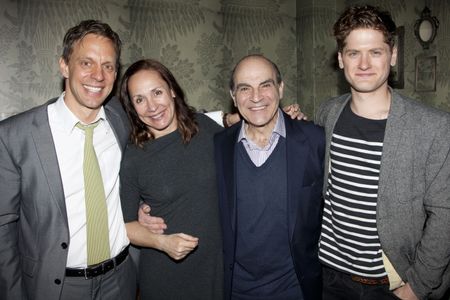 Trevor White, Laurie Metcalf, David Suchet and Kyle Soller. Press Night of Long Day's Journey Into Night, West End, Lond
