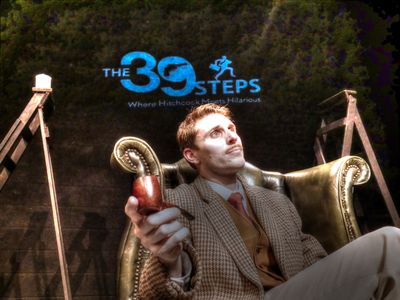 Playing Richard Hannay in the Stage adaptation of The 39 Steps
