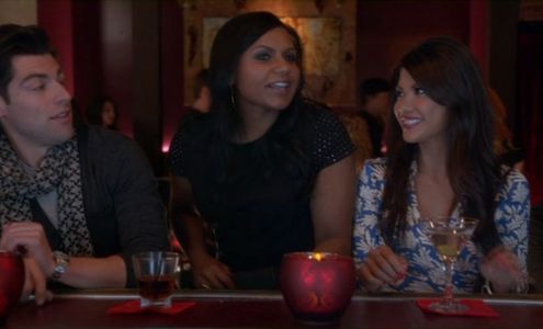 Max Greenfield, Mindy Kaling and Tiffany Panhilason in The Mindy Project.