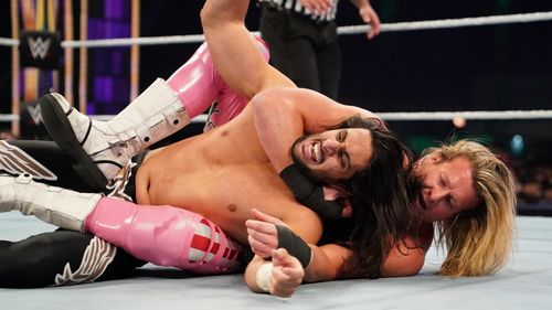 Mansoor Al-Shehail and Nic Nemeth in WWE Super Show-Down (2020)