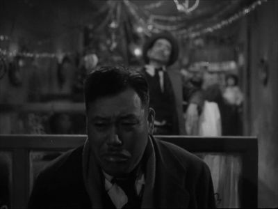 Bokuzen Hidari and Takashi Shimura in Scandal (1950)