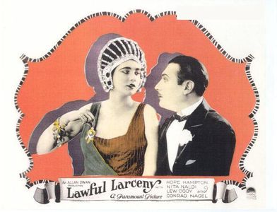Lew Cody and Nita Naldi in Lawful Larceny (1923)