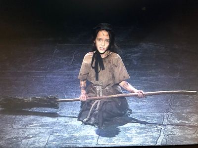 Aubin as Little Cosette in Les Miserables Broadway Tour