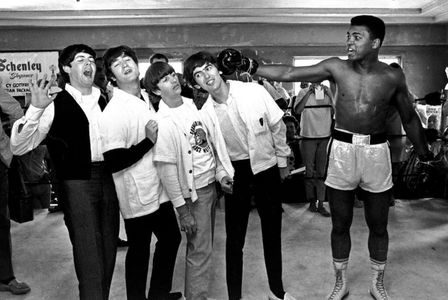 Muhammad Ali, Paul McCartney, John Lennon, George Harrison, Ringo Starr, and The Beatles in The Beatles: Eight Days a We