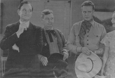 Karla Cowan, Franklyn Farnum, Fred Parker, and Hal Taliaferro in Arizona Cyclone (1934)