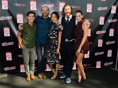 Scott Adsit, Genesis Rodriguez, Jamie Chung, T.J. Miller, and Ryan Potter at an event for Big Hero 6 (2014)