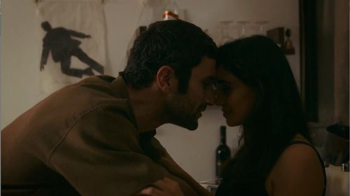Liraz Charhi and Ziad Bakri in Who am I after your exile in me (2015)