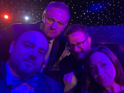 With the Evolutionary Films team at the 2019 Screen Awards where the company was nominated twice including for Distribut