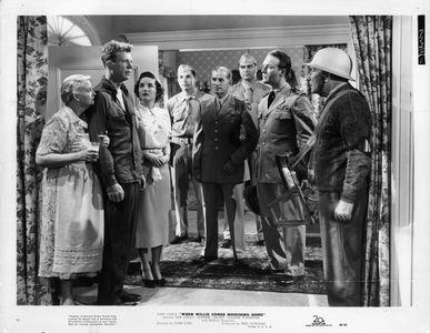 Gregg Barton, Dan Dailey, William Demarest, Colleen Townsend, and Evelyn Varden in When Willie Comes Marching Home (1950