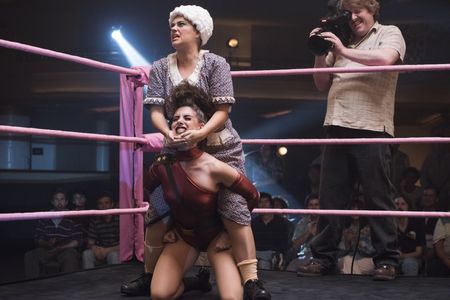 Rebekka Johnson and Alison Brie in GLOW (2017)