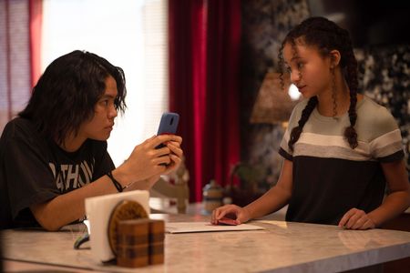 Faith Bryant and Sean Lew in The Cleaning Lady (2022)