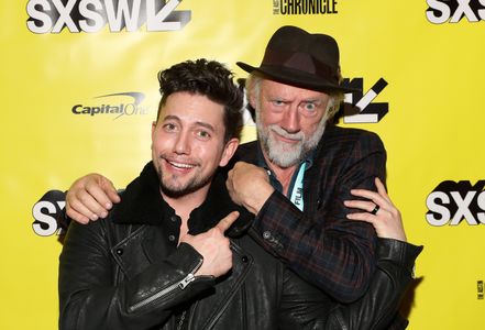 Xander Berkeley and Jackson Rathbone at an event for The Wall of Mexico (2019)