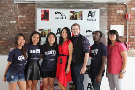 The 36th Annual Asian American International Film Festival in NYC. Left to right: Joanna Shen, Joyce Tam, Hanna Lee, Jen