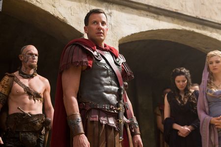 Craig Parker, Viva Bianca, and Hanna Mangan Lawrence in Spartacus (2010)