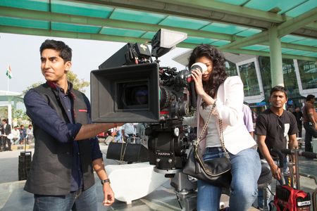 Dev Patel and Tina Desai in The Second Best Exotic Marigold Hotel (2015)