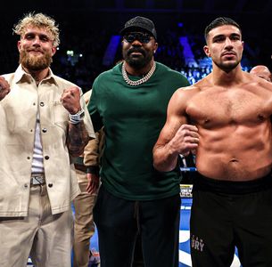 Tommy Fury, Dereck Chisora, and Jake Paul in BT Sport Fight Night Live: WBO, WBC & IBF Unified World Light-Heavyweight C