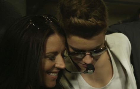 Justin Bieber and Pattie Mallette in Justin Bieber's Believe (2013)