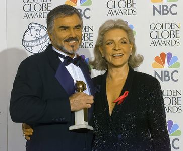 Lauren Bacall and Burt Reynolds at an event for The 55th Annual Golden Globe Awards (1998)