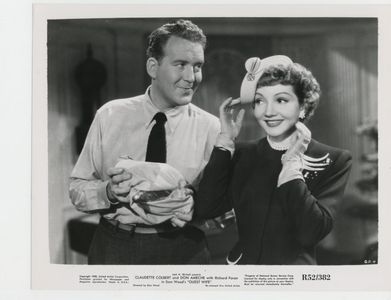 Claudette Colbert and Dick Foran in Guest Wife (1945)