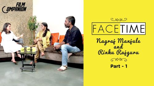 Anupama Chopra, Nagraj Manjule, and Rinku Rajguru in FC FaceTime (2014)