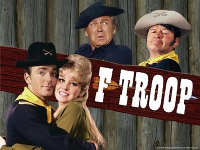 Ken Berry, Melody Patterson, Larry Storch, and Forrest Tucker in F Troop (1965)