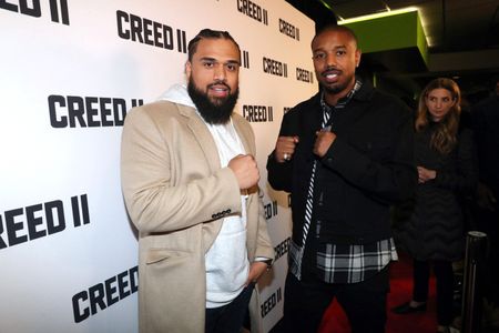 Michael B. Jordan and Steven Caple Jr. at an event for Creed II (2018)