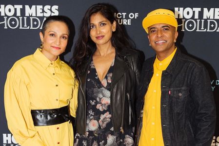 Nimmi Harasgama & D'Lo at the premiere of 'Hot Mess Holiday'