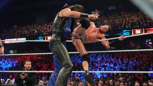 Chris Lindsey and Shinsuke Nakamura in WWE Survivor Series (2019)
