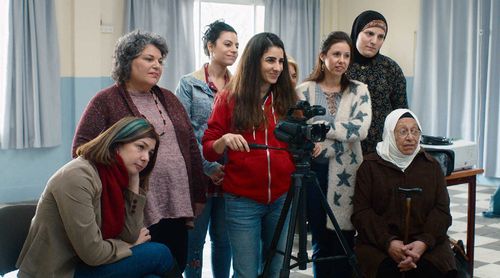 Marlene Bajali, Dana Ivgy, Amal Murkus, Aseel Farhat, Khawlah Hag-Debsy, and Joanna Said in Cinema Sabaya (2021)
