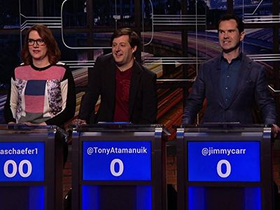 Jimmy Carr, Anthony Atamanuik, and Sara Schaefer in @midnight (2013)