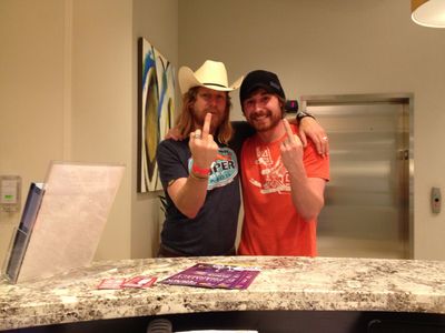 Lew Temple, Jody Quigley: Set of Wicked Blood