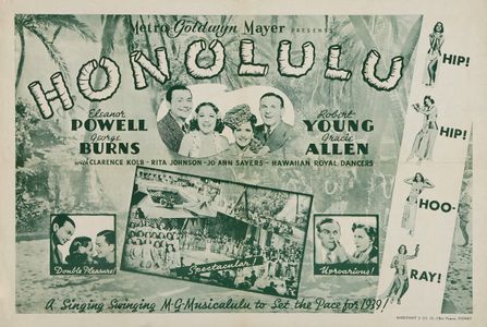 Robert Young, Eleanor Powell, Gracie Allen, and George Burns in Honolulu (1939)