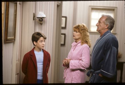 Brice Beckham, Ilene Graff, and Bob Uecker in Mr. Belvedere (1985)