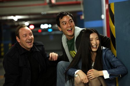 Still from Inseparable, starring Kevin Spacey, Daniel Wu, Gong Beibi