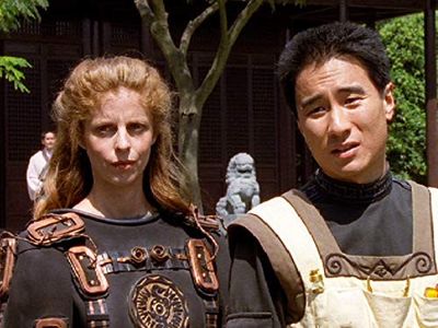 Heather Mitchell and Anthony Brandon Wong in Spellbinder: Land of the Dragon Lord (1997)
