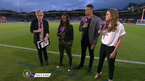 Clare Balding, Jermaine Jenas, and Eni Aluko in Summer of Sport: Women's Euro 2017 (2017)