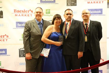 The Beard family, who make up Dreams Come True Films, walk the red carpet at the Vanished film premiere on 09.13.14 From