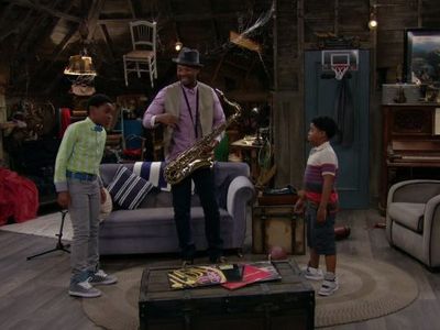 Chico Benymon, Curtis Harris, and Benjamin Flores Jr. in The Haunted Hathaways (2013)
