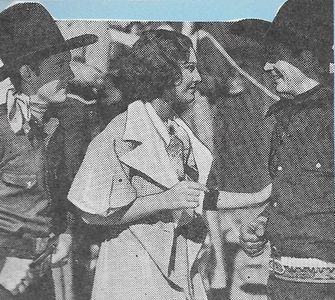 Buzz Barton, Rex Bell, and Ruth Mix in Gunfire (1934)