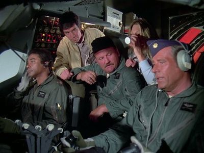 Philip Carey, John Lawrence, Rick Lenz, and Don Marshall in The Bionic Woman (1976)