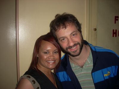 Stacy Arnell and Judd Apatow attend the 2008 Drillbit Taylor screening in Westwood, CA