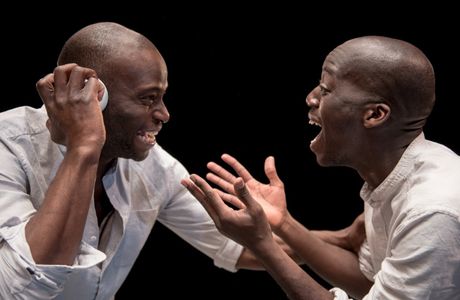 A scene from The Island by Athol Fugard (Me & Edward Dede)