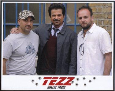 On the set of 'Tezz' with Anil Kapoor
