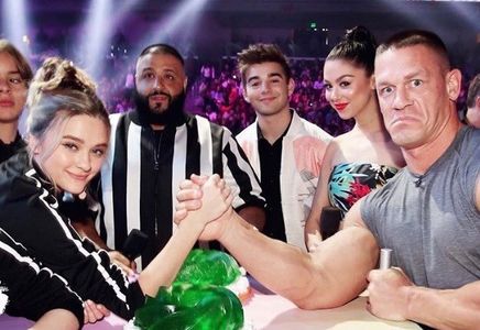 John Cena, DJ Khaled, Kira Kosarin, and Lizzy Greene in Nickelodeon Kids' Choice Awards 2017 (2017)