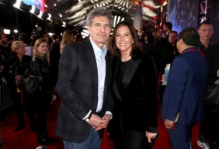 Kathleen Kennedy and Alan F. Horn at an event for Rogue One: A Star Wars Story (2016)