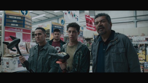 George Lopez, Carlos PenaVega, and David Del Rio in Spare Parts (2015)