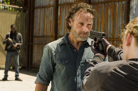 Andrew Lincoln and Lindsley Register in The Walking Dead (2010)